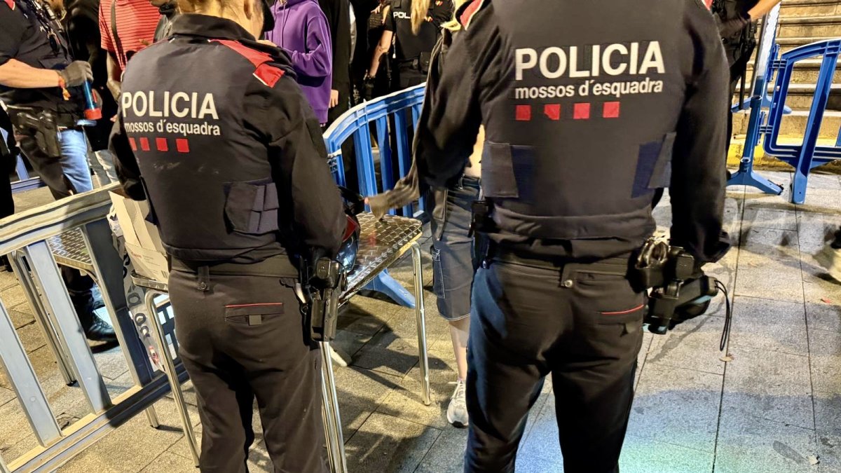 Dispositiu dels Mossos d'Esquadra.