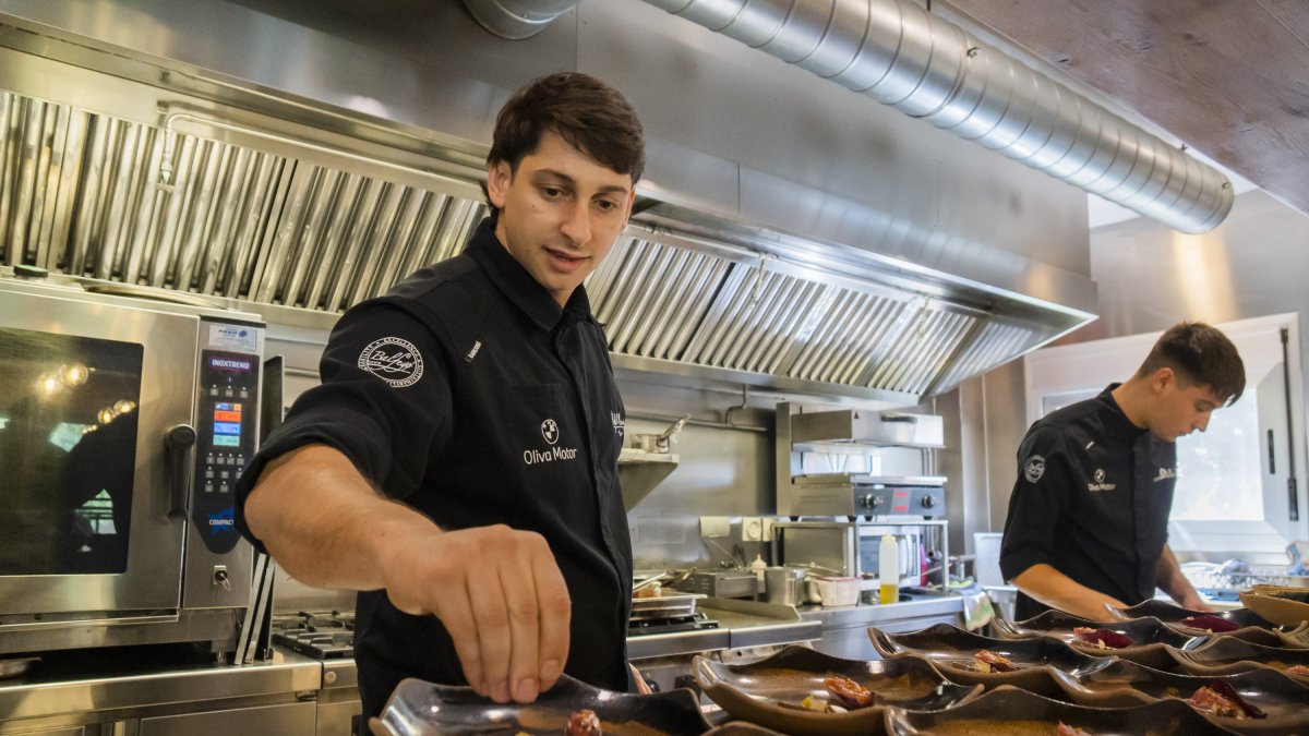 Rafel Muria, divendres passat, al restaurant Quatre Molins de Cornudella de Montsant G