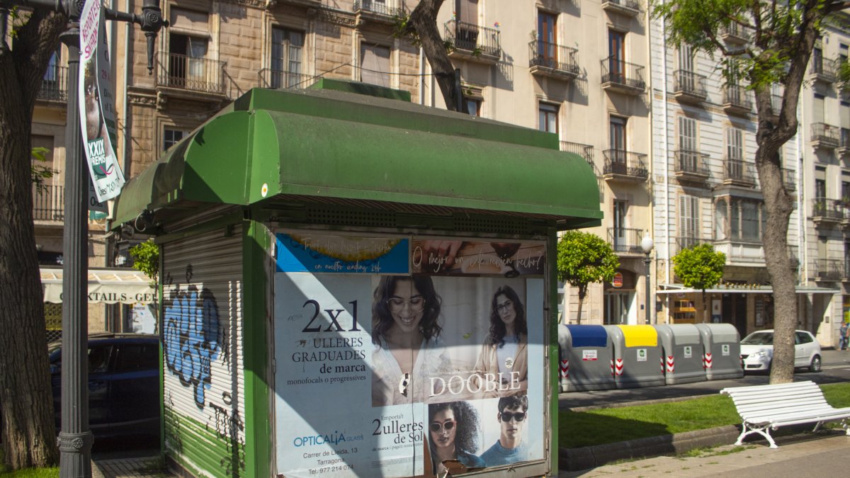 Imatge del quiosc de la Rambla Nova de Tarragona.