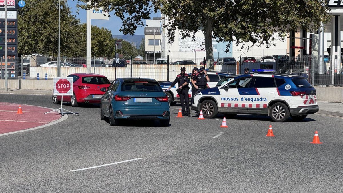 Imatge del dispositiu policial a Vila-seca.