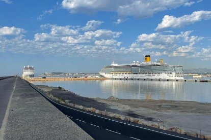 Imagen de un crucero en el Moll de Balears.