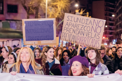 Imatge d'arxiu d'una manifestació pel 8M a Tarragona.
