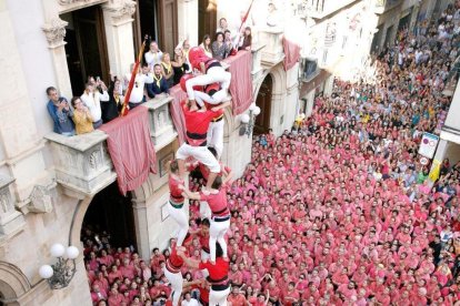 Imatge d'un castell durant una edici´ó passada de la Fira de Santa Úrsula de Valls