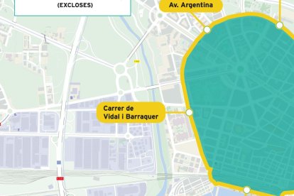 Imatge de plànol de la ZBE a Tarragona.
