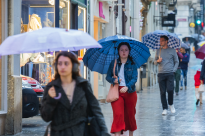 Imatge d’un episodi de pluja a Reus.