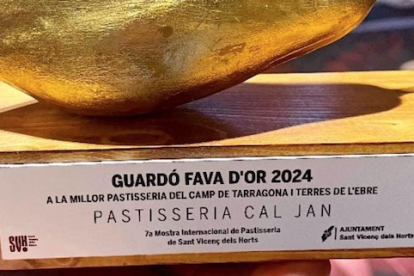 La Fava d'Or atorgada a diferents pastisseries de Catalunya.
