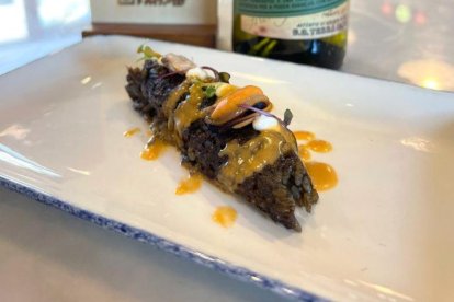 Imatge del platillo d'arròs tot pelat de la Taberna del Áncora de Salou