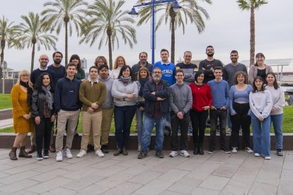 Imatge de grup dels treballadors del Diari Més.