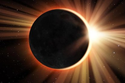 Imatge d’arxiu d’un eclipsi solar.