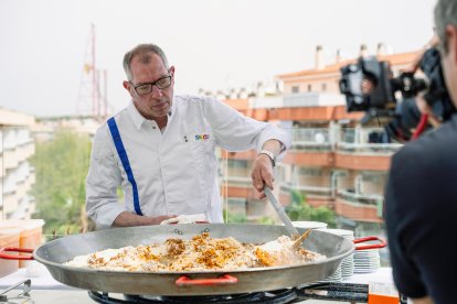 La presentación de las Jornadas Gastronómicas del arroz fue amenizada con un showcooking.