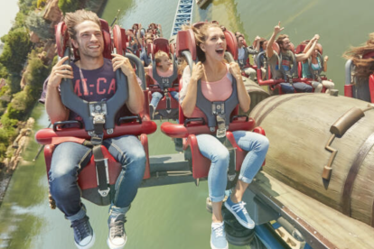 Imagen de Furius Baco, atracción de PortAventura World.