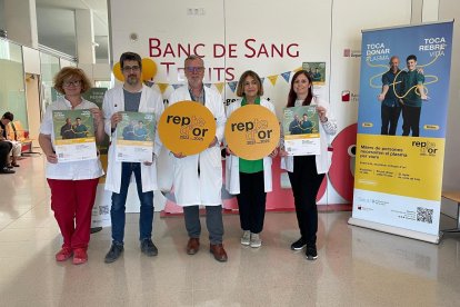Presentación de la campaña de donación de plasma en Reus.