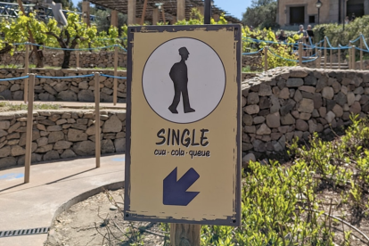 Imatge de la cua 'Single Rider' que PortAventura World ha posat en marxa al Furius Baco.