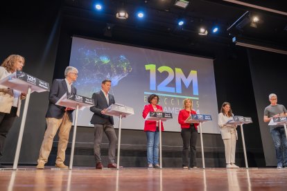 Imatge durant el debat de Diari Més i TAC12.