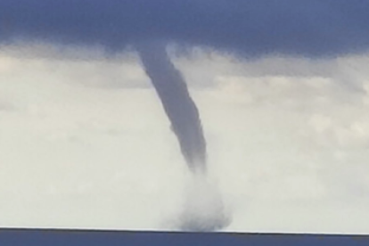 Imagen de la manga marina en Cunit.