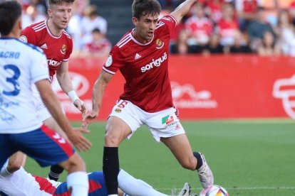 Ander Gorostidi durante el partido.