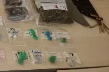 Imagen de objetos intervenidos durante la entrada judicial
