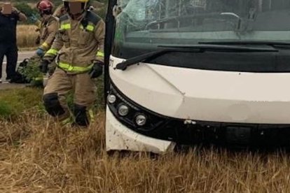 Imagen del vehículo accidentado.