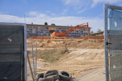 Imatge de l'estat de les obres del nou tanatori-crematori de Tarragona.