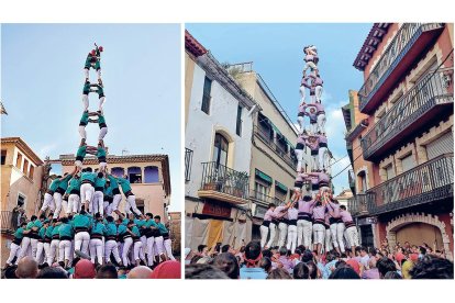 2de9fm dels Castellers de Vilafranca a Altafulla i 3de9f de la Jove de Tarragona a Torredembarra.