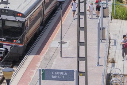 Imagen de la estación de tren de Altafulla.