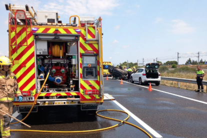 Imagen del accidente en Mont-roig del Camp.
