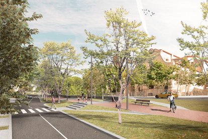 Render del proyecto de obras del tramo final de la avenida Baix Camp