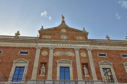 Imatge de la nova façana de l'Ajuntament de Tarragona