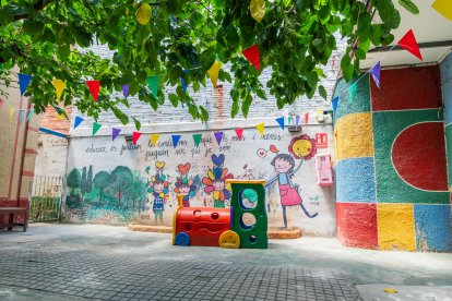 Imatge de l’exterior de l’escola bressol Vailets, que tanca.