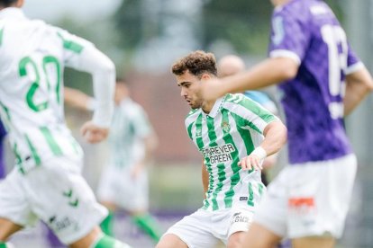 Marcos Fernández esta temporada con el primer equipo.