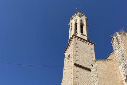 Imagen de la finalización de las obras del campanario de Valls.