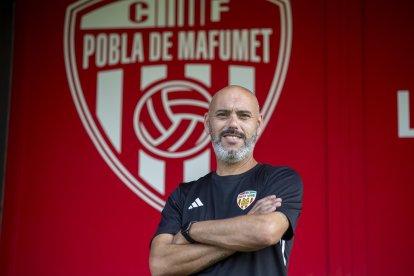 El técnico de la Pobla de Mafumet, Manel Cazorla.