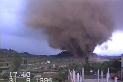 Imagen del tornado de l'Espluga de Francolí
