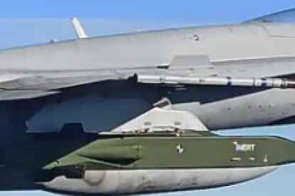 Imagen de un avión de combate F-18.