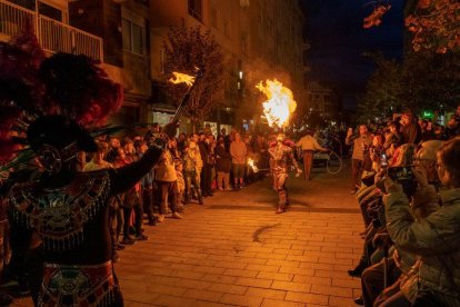 Imatge de la rua de Halloween celebrada dissabte a la tarda