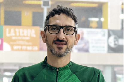 El entrenador del CP Calafell, Guillem Cabestany.