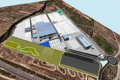 Imagen virtual de la futura planta de LOTTE en Mont-roig.