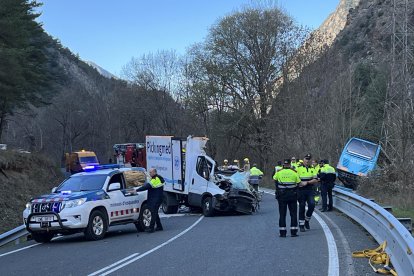 Imatge d'arxiu d'un accident de trànsit a Catalunya