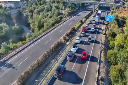 Imagen de la carretera esta mañana