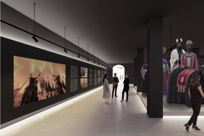 Imatge virtual de com s’espera que quedi la sala ‘Festa i celebració’ al renovat Museu d’Art i Història de Reus, una vegada acabades les obres.