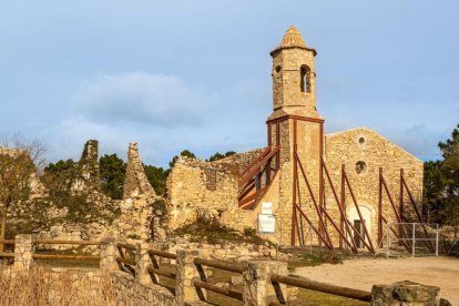 Imatge de l’església de Sant Salvador de La Mussara.