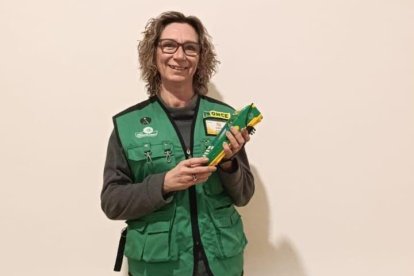 Cèlia Fernàndez, la vendedora de la ONCE de Reus.