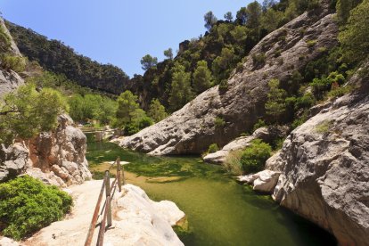 Imagen del balneario de la Fontcalda.