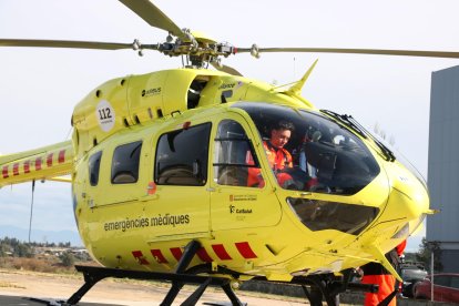 Un dels helicòpters medicalitzats del SEM.
