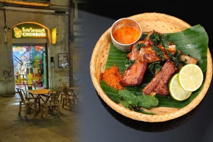 Chonburi Restaurant està situat en el número 14 del carrer Comte de Rius.