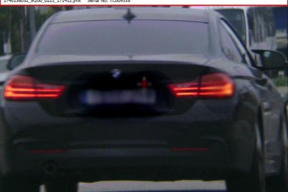 Imatge del vehicle captat a gran velocitat pel radar de la GUT.