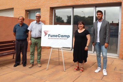 Representantes de los cuatro ayuntamientos implicados en la iniciativa, en julio del 2024.