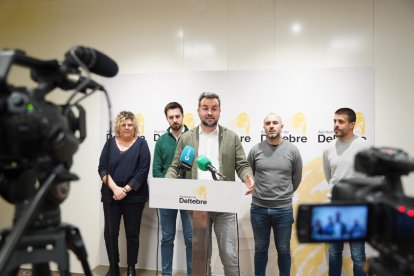Imagen de la rueda de prensa de este jueves.