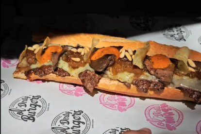 Imagen de un bocadillo Blanco y Negro d'Ol'Dirty Smash.