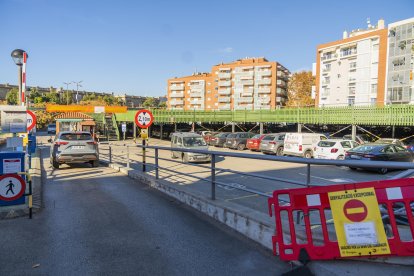 Imagen de archivo del aparcamiento municipal, situado en la calle Francesc Bastos.